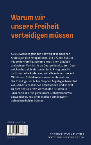Buchcover und Innenansicht für das Buch: Für den Frieden - Widerruf meiner Kriegsdienstverweigerung