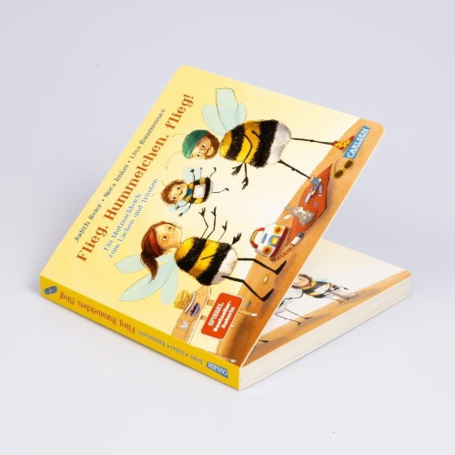 Buchcover und Innenansicht für das Buch: Flieg, Hummelchen, flieg!