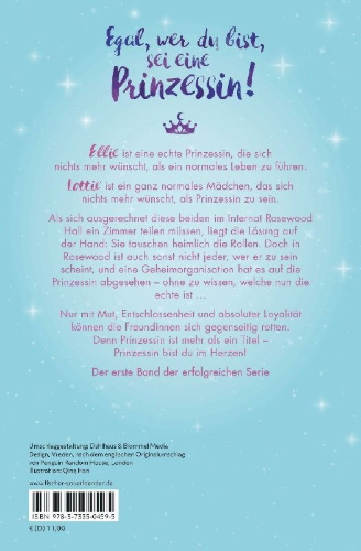 Buchcover und Innenansicht für das Buch: The Rosewood Chronicles - Undercover Princess