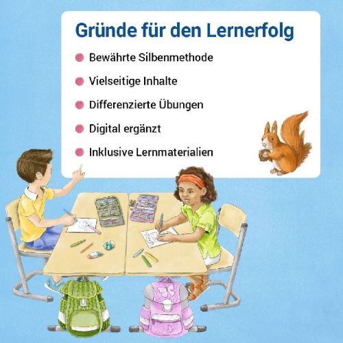 Buchcover und Innenansicht für das Buch: ABC der Tiere 1 Neubearbeitung - Die Silbenfibel®
