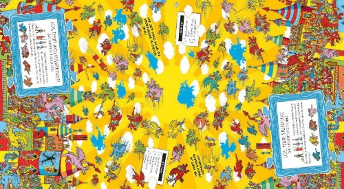 Buchcover und Innenansicht für das Buch: Where is Wally? The Great games Speed Search