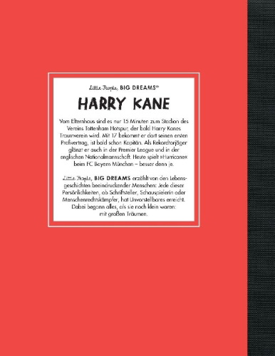 Buchcover und Innenansicht für das Buch: Harry Kane - Little People, BIG DREAMS (Deutsche Ausgabe)