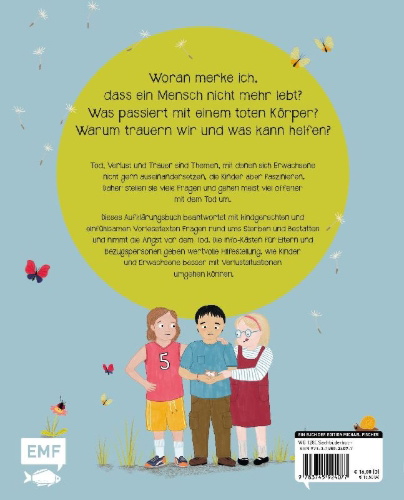Buchcover und Innenansicht für das Buch: Wenn wir ins Gras beißen - Das Buch vom Tod für große und kleine Menschen