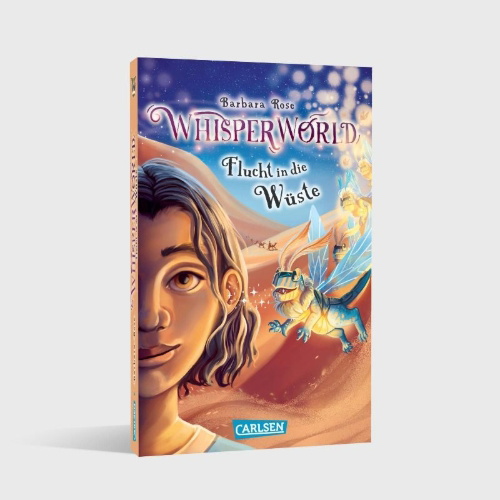 Buchcover und Innenansicht für das Buch: Whisperworld 2: Flucht in die Wüste
