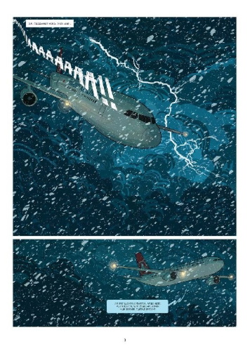 Buchcover und Innenansicht für das Buch: Das Mädchen mit den blauen Augen (Graphic Novel)
