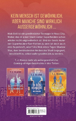 Buchcover und Innenansicht für das Buch: The Extraordinaries Book 1