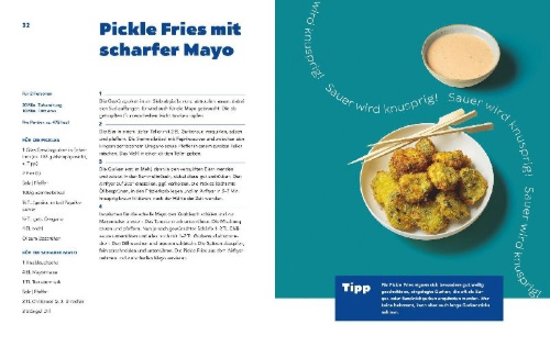 Buchcover und Innenansicht für das Buch: Lieblingsrezepte aus deinem Airfryer