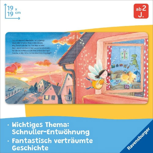 Buchcover und Innenansicht für das Buch: Hallo, kleine Schnullerfee!
