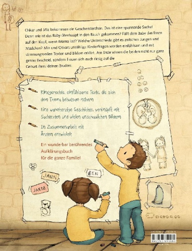 Buchcover und Innenansicht für das Buch: Ein Baby in Mamas Bauch