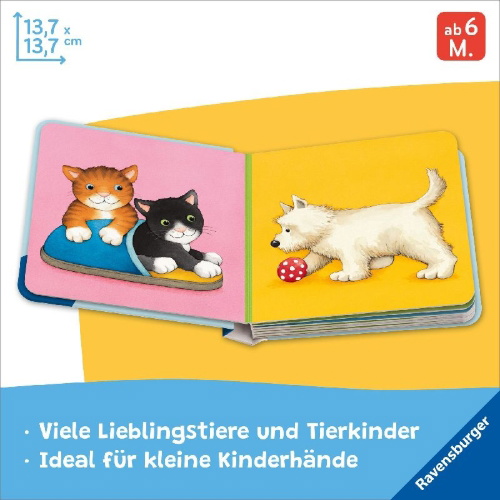 Buchcover und Innenansicht für das Buch: Meine allerersten Tiere