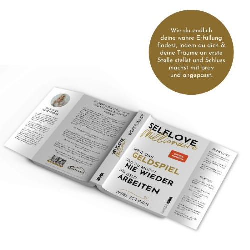 Buchcover und Innenansicht für das Buch: Selflove Millionaire