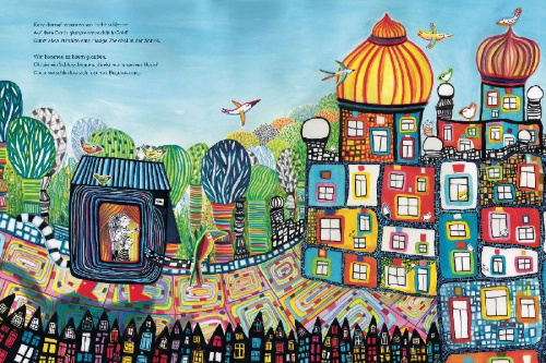 Buchcover und Innenansicht für das Buch: Une Maison Fantastique