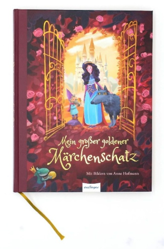 Buchcover und Innenansicht für das Buch: Mein großer goldener Märchenschatz