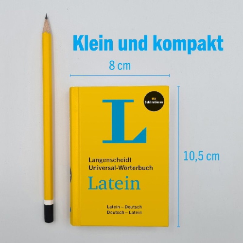 Buchcover und Innenansicht für das Buch: Langenscheidt Universal-Wörterbuch Latein