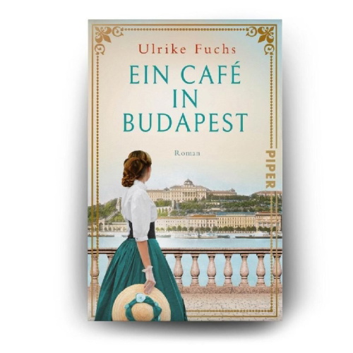 Buchcover und Innenansicht für das Buch: Ein Café in Budapest