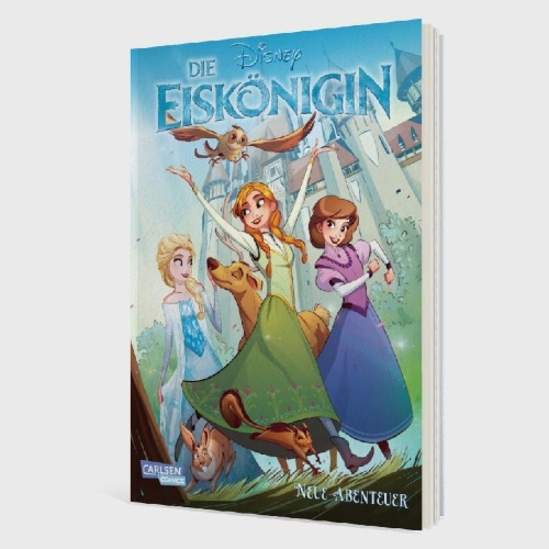 Buchcover und Innenansicht für das Buch: Disney Die Eiskönigin - Neue Abenteuer: Über Grenzen hinweg