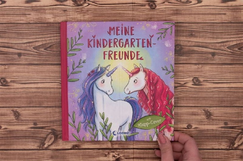 Buchcover und Innenansicht für das Buch: Meine Kindergarten-Freunde (Einhörner)