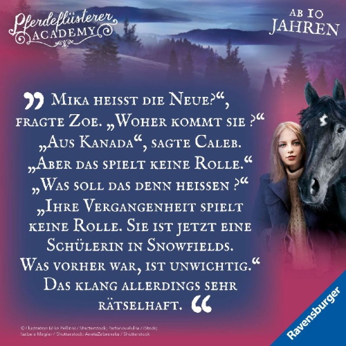 Buchcover und Innenansicht für das Buch: Pferdeflüsterer-Academy, Band 13 - Taminos Entführung