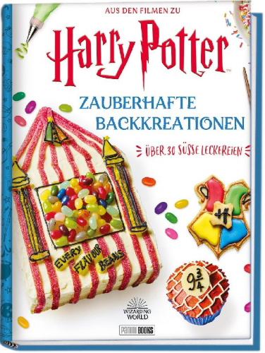 Buchcover und Innenansicht für das Buch: Bake, Create, and Decorate!: An Official Book Inspired by the Films (Harry Potter)