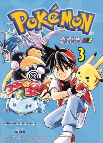 Buchcover und Innenansicht für das Buch: Pokémon: Die ersten Abenteuer 03