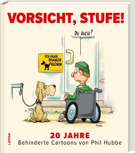 Buchcover und Innenansicht für das Buch: Vorsicht, Stufe!
