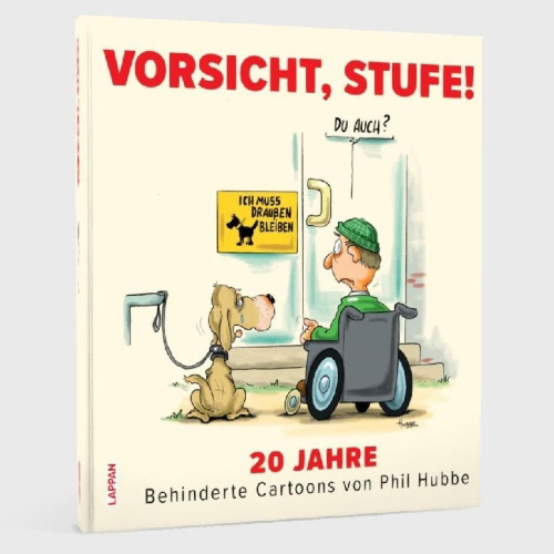 Buchcover und Innenansicht für das Buch: Vorsicht, Stufe!