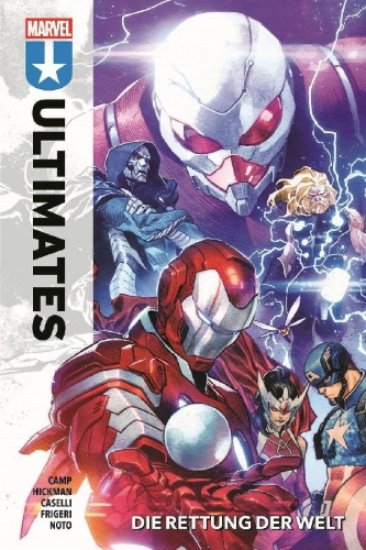 Buchcover und Innenansicht für das Buch: Ultimates Universe (2024) #1; Ultimates (2024) #1-#6; Free Comic Book Day: Ultimate Universe / Spider-Man #1 (II)