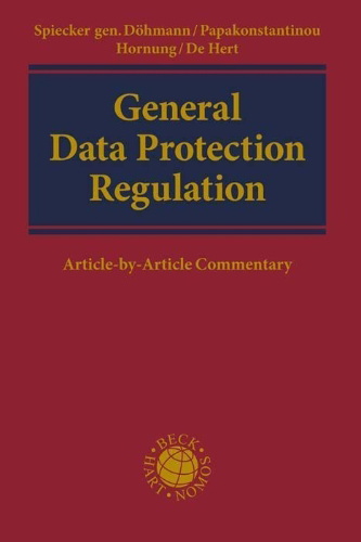 Buchcover und Innenansicht für das Buch: General Data Protection Regulation. GDPR