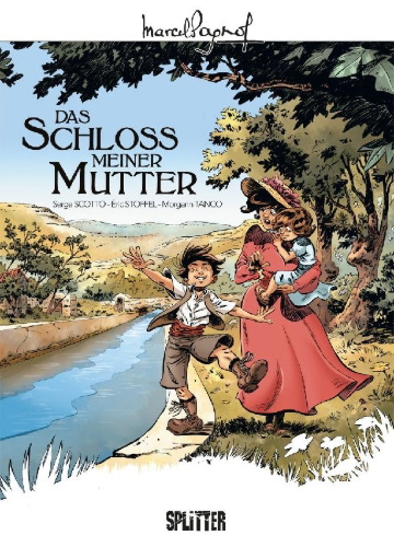 Buchcover und Innenansicht für das Buch: Le château de ma mère
