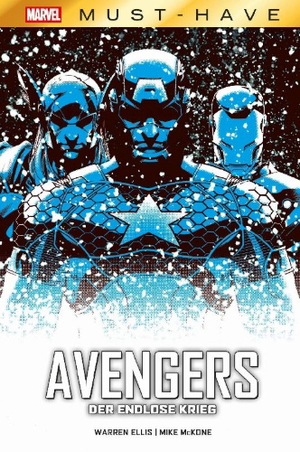 Buchcover und Innenansicht für das Buch: Avengers: Endless Wartime (2013)