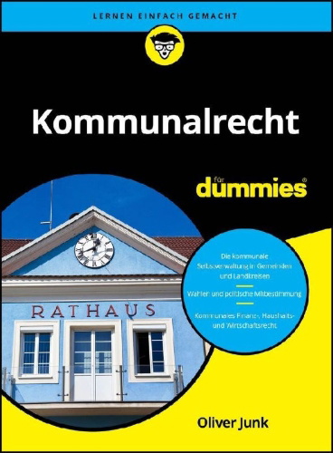 Buchcover und Innenansicht für das Buch: Kommunalrecht für Dummies