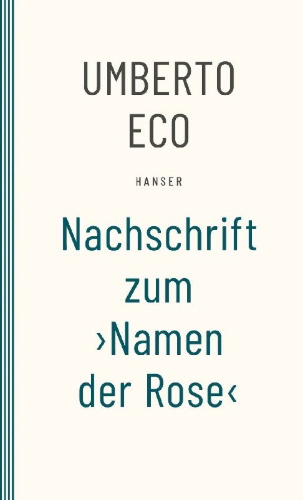Buchcover und Innenansicht für das Buch: Nachschrift zum ¿Namen der Rose¿