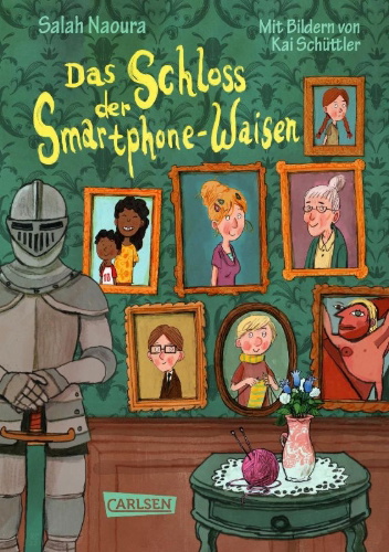 Buchcover und Innenansicht für das Buch: Die Smartphone-Waisen 1: Das Schloss der Smartphone-Waisen