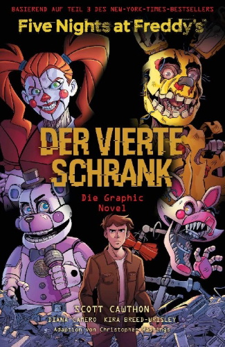 Buchcover und Innenansicht für das Buch: Five Nights at Freddy's: The Fourth Closet
