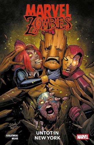 Buchcover und Innenansicht für das Buch: Marvel Zombies: Dawn of Decay (2024) #1-#4