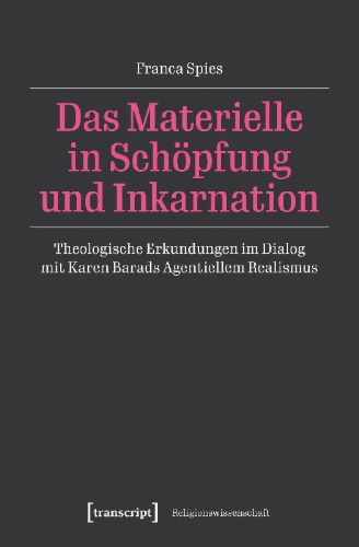 Buchcover und Innenansicht für das Buch: Das Materielle in Schöpfung und Inkarnation