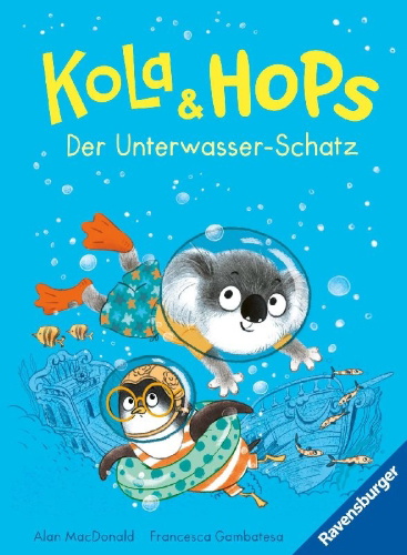 Buchcover und Innenansicht für das Buch: Huxley and Flapjack - Trouble at Sea