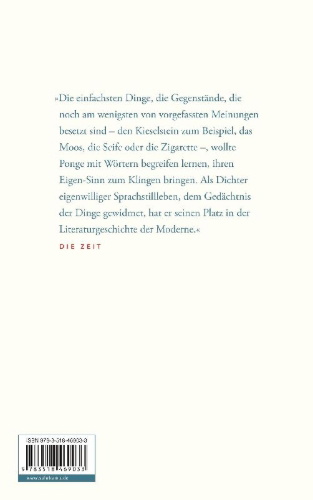 Buchcover und Innenansicht für das Buch: Le Parti pris des choses. Le parti pris des choses