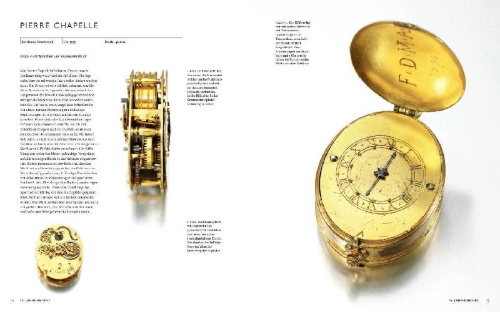 Buchcover und Innenansicht für das Buch: Die Geschichte der Uhr