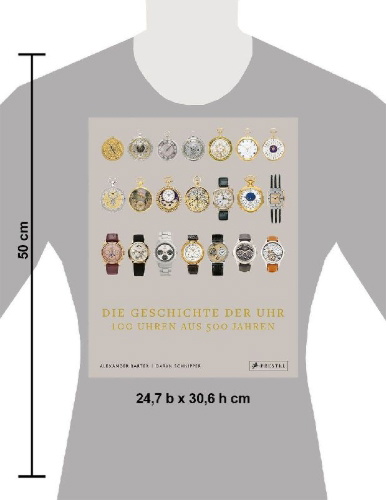 Buchcover und Innenansicht für das Buch: Die Geschichte der Uhr
