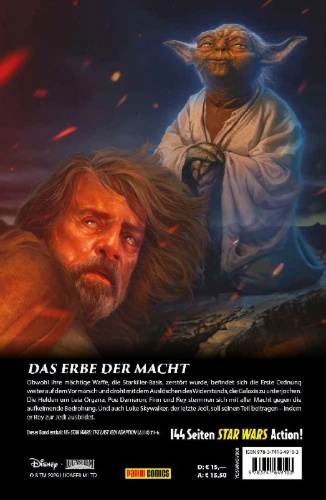 Buchcover und Innenansicht für das Buch: US-Star Wars: The Last Jedi (2018)