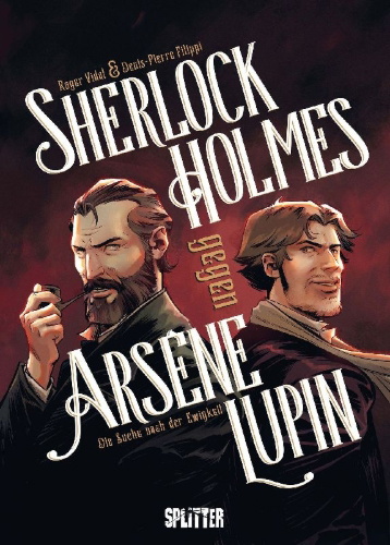 Buchcover und Innenansicht für das Buch: Sherlock Holmes contre Arsène Lupin