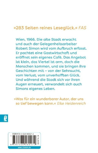 Buchcover und Innenansicht für das Buch: Das Café ohne Namen
