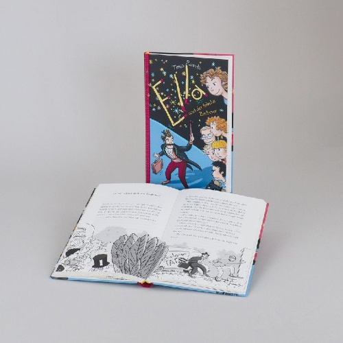 Buchcover und Innenansicht für das Buch: Ella ja kaverit karkaavat koulusta (No. 15)