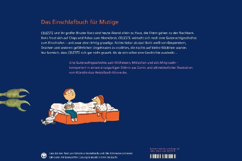 Buchcover und Innenansicht für das Buch: Gutenachtgeschichten für Celeste