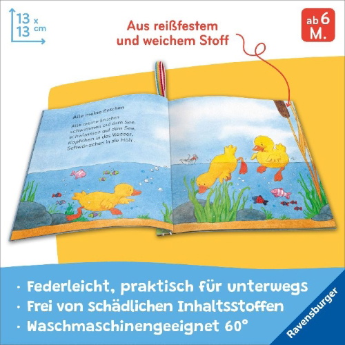 Buchcover und Innenansicht für das Buch: Mein Knuddel-Knautsch-Buch - Meine ersten Kinderlieder
