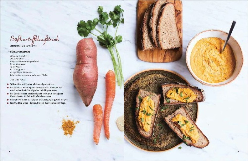 Buchcover und Innenansicht für das Buch: Juste une Patate Douce