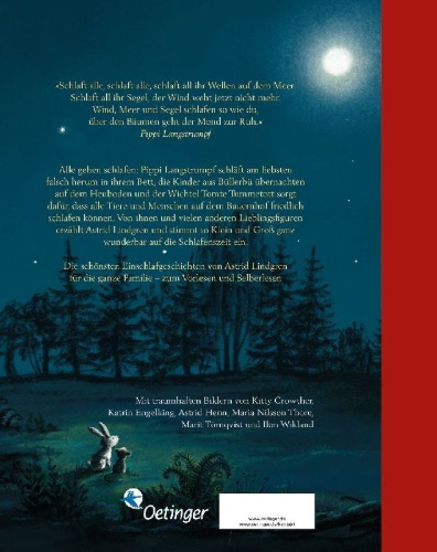 Buchcover und Innenansicht für das Buch: Gute Nacht mit Astrid Lindgren