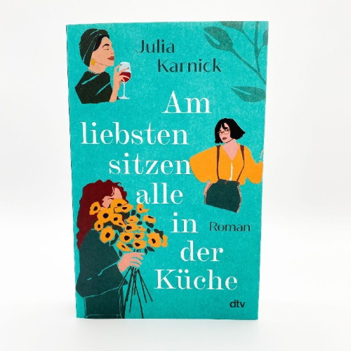 Buchcover und Innenansicht für das Buch: Am liebsten sitzen alle in der Küche
