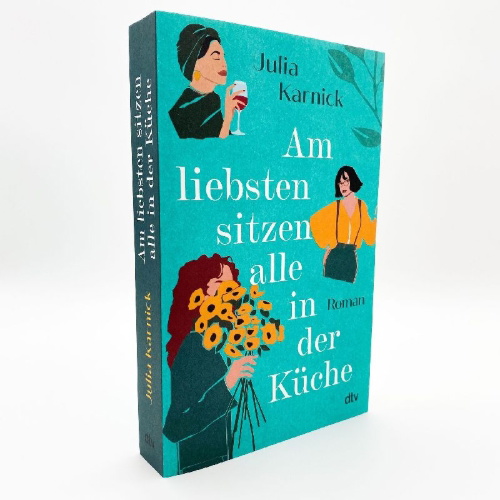Buchcover und Innenansicht für das Buch: Am liebsten sitzen alle in der Küche